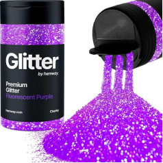 Glitter Shaker Fluorescent Purple Face Nail Art Cup Christmas Party Accessories Chunky Craft Resin Cosmetics 130g