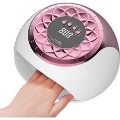 Professionelle UV-Nagellampe, schnelles Gel-Aushärtungslicht, 22,9 cm LED-Lampe mit Timer, kompakter Nageltrockner, Nagelwerkzeug mit einfacher Verwendung, Salon-Zubehör für Zuhause, Frauen, Mädchen