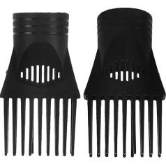 FRCOLOR 2 Stück Haartrockner Aufsatz mit Kammaufsatz Breite Gebläsedüse aus Hitzebeständigem Kunststoff für Schonendes Styling von Feinem und Lockigem Haar Einfache Montage Haartrockner