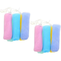 Gatuida Pack of 10 Soap Bags Made of Safe Material Foaming Soap Net for Solid Soap Quick Drying Exfoliating for Soap Storage and Intensive Random Colour