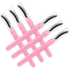 DECHOUS 6 Stück Teiliges Silikon Wimpernbürsten Mascara Applikatoren Langlebig Leicht zu Reinigen Kompakt für Natürlich bis Dramatisch Wimpernpflege Reise beauty tool