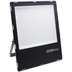 SILAMP Außenstrahler, Schwarz, 200 W, IP65 – Kaltweiß 6000 K – 8000 K