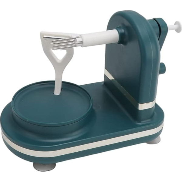 Manual Apple Peeler, Rotating Hand Crank Pear Peeler, Apple Slicer and Corer with Non-Slip Suction Base, Stainless Steel Blade, Apple Cutter, Fruit Peeler for Potatoes, Vegetables (Dark Green)
