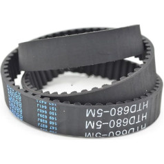 HTD 5M Zahnriemen Schwarz Synchronförderband 675/680/685/690mm Länge 15/20/25/30/35/40mm Breite 135-138 Zähne Industrie Antriebsriemen