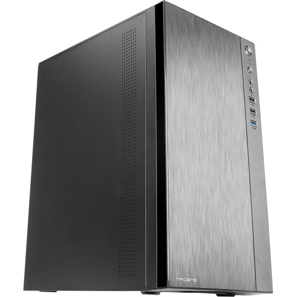 Tacens Anima ACX500, Micro ATX PC Case, 12 cm Fan, 500 W Power Supply, USB 3.0, Black
