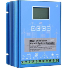 Wind Solar Hybrid Charge Controller, MPPT Boost Charging Function, Wind Generator 16000 W with Dump Load for Solar Panel, for Mains-Independent Wind Solar Hybrid System, 48 V