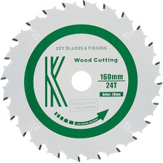 2202 Key Blades & Fixings 160mm x 20mm x 2.2mm 24T For Festool TS55 Teflon Coated Professional Saw Blade