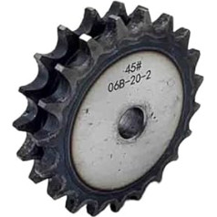 Doppelreihiges Antriebskettenrad mit 10-30 Zähnen for 06B-Rollenkette, 06B-2 Duplex-Kettenkettenrad, Industriezubehör(12 Teeth)