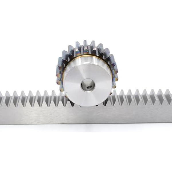 1 Stück Zahnstangen- und Ritzelsatz, Modul, 45 Zähne, Stahl, 20 x 500 mm, mit Bohrungsoptionen 6/8/10/12 for Präzisionsgetriebe(12mm Hole 45T Gear)