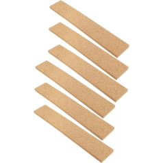 GALPADA 6 Stück Korkstreifen Naturkork Selbstklebend 30x5cm Korkleisten Für Pinnwand Büro Mit Memofunktion