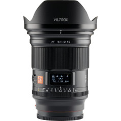 VILTROX AF 16 mm f/1.8 FE Full Frame Lens Wide Angle Auto Focus with Integrated LCD Screen for Sony E Mount Cameras for Sony A7IV A7RIV A9 A7R A6600
