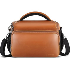DOMISO SLR DSLR Camera Bag Waterproof Protective Case Brown