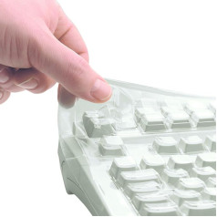 CHERRY WetEx Flexible Keyboard Skin for CHERRY G80-1800, ISO Layout, Reliable Protection from Liquids, Dust, Foreign Bodies