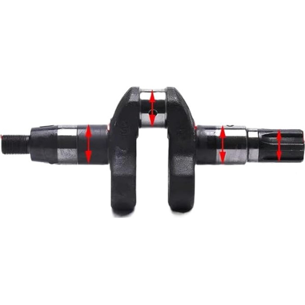Crankshaft Compatible with Diesel Engines 173F 178F 186F 186FA 188F 192F, Compatible with Kama and Various Brands (192F - 42 mm)