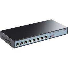8 Port 2.5G Web Managed PoE Switch 120W|1X 10G SFP+ & 4 x 2.5GBase-T PoE Ports, Max 90W PoE Output, IEEE802.3af/at/bt, Desktop & Wall Mount 2.5GbE Managed PoE Network Switch