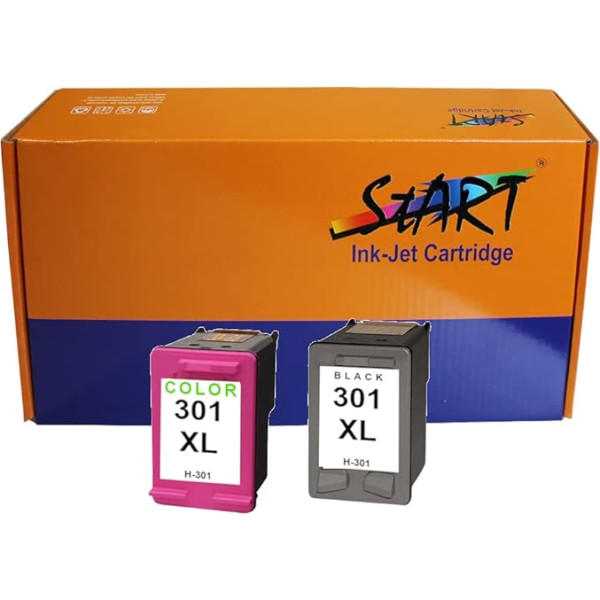 START - 2 Tintenpatronen kompatibel mit HP 301XL Black/Colour