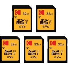 KODAK 5 x Ultra High Speed SDHC Memory Cards - 32GB