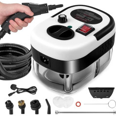 Handheld Steam Cleaner, Steam Cleaner with 1500 ml Tank, Portable High Pressure Steam Cleaner with 3 Types of Nozzles, 6 Adjustable Speeds of Upholstery, Kitchen, Bathroom, Car