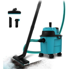 Cecotec Wet and Dry Vacuum Cleaner with Cable - Wet and Dry Vacuum Cleaner 10L Conga Rockstar Wet & Dry Compact Garden. 1000W, Lightweight, Compact, Double Suction and Blow Function, Accessories