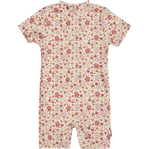 Sterntaler Swimming Costume Flowers - Swimsuit with UV Protection and Zip - Swimsuits for Girls, UV Protection 50+ with Colourful Flowers