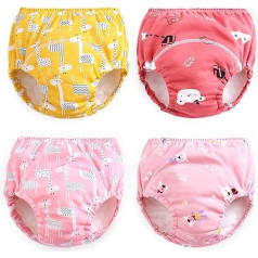 Potty Training Pants for Girls 2T 3T 4T Toddler Training Underwear for Babies 4 Pack (4 Years, Giraffe)