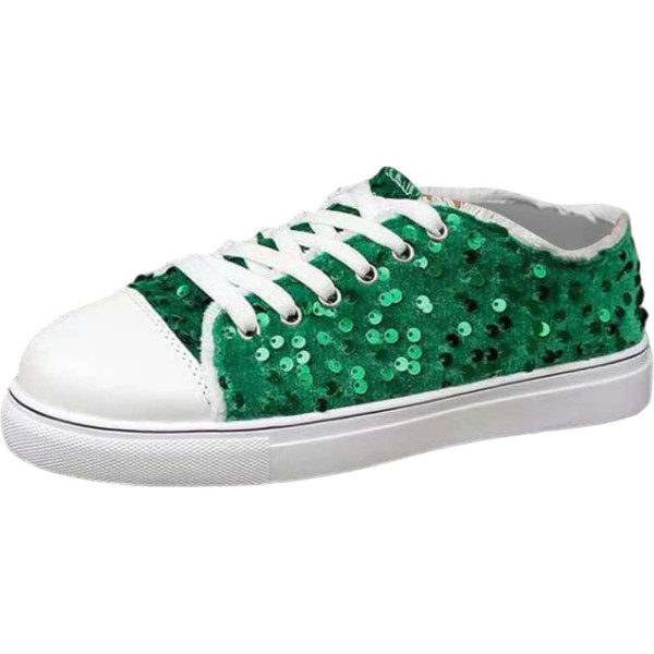Sneaker Damen Glitzer Pailletten Sportschuhe Turnschuhe Schuhe Gym Karnevalskostüm Chunky Joggingschuhe Outdoor Walkingschuhe Glitzerschuhe Partyschuhe Strass Leichte Flache Sohle 80er Jahre Outfit