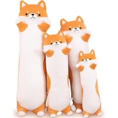 SNOWOLF Shibainu Long Plush Cushion Cute Stuffed Animal Toy Plush Soft Hug Body Cushion Gift for Children and Family (Shibainu, 110 cm)