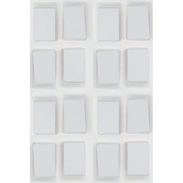 Blank playing cards to draw and create your own game (16 x 60 cards).
