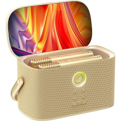 Ikarao Adult Karaoke Machine with Lyrics Display, 2 Self-Charging Wireless Microphones, Autotune & EQ, 140W Speaker, Connect TV, Portable Karaoke System for Home, Family, Party