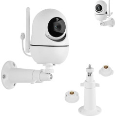 Baby Monitor Wall Mount Bracket Compatible with HelloBaby HB65/HB6550/HB6558/HB66/HB248, Anmeate SM935E/SM650/Bonoch/ChildsFarm Baby Monitor, Adjustable Aluminum Alloy Bracket (1 Piece)