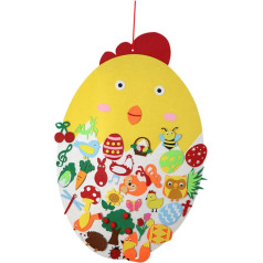Alipis Ostern Filz Kinder 3 Sätze Küken-Ornament Aus Filz Eierdekorationen Plüschhandwerk Für Osterdekorationen Für Kinderspielzeug Filzanhänger Osterküken-anhänger Gefühlt Yellow