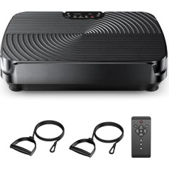 Vibration Plate 2025, Sports Vibration Plate for Home with Resistance Bands, Quiet Motor, Non-Slip, 140 kg Load Capacity, for Fat Burning, Muscle Relaxation, Stress Relief, Blood Circulation