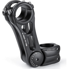 CXWXC Bicycle Handlebar Stem Adjustable Aluminium Alloy Handlebar Riser for MTB, Road Bikes, BMX - 31.8 mm x 90/110/145 mm Comfort for Long Hours in the Saddle (31.8 x 130 mm)