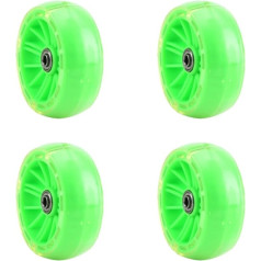 QOXEZY 4 Stück 11 x 4 cm für Fahrrad-Trainingsräder, PU-ABS, blinkende Stabilisatorräder für Kinderfahrräder, 30,5 cm, 30,5 cm, 40,6 cm, 45,7 cm, 50,8 cm