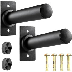 Pack of 2 Weight Plate Stands, 50 mm Weight Plates Holder Wall Mounted Weight Plate Rack for Stadium Gym Weight Plates Storage
