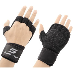 Neoprene Padded Weight Lifting Gloves for Men and Women, Ventilated Wrist Wraps for Athletes, Gym, Cycling, Tracking and Sports with Full
