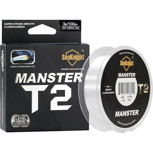 SeaKnight Fluorocarbon Single Strings Fishing Line Fluorocarbon 50 m / 100 m Carp Fishing Monofilament Line Sinking Leader Line 3-100 lb