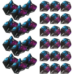 WINMAU Rhino Roundel Logo Extra Thick Dart Flights - 10 Sets per Pack (30 Flights in total)
