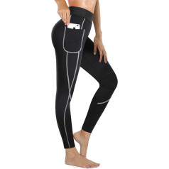 Saunaanzüge Shorts Sauna Sporthose Hosen Damen Laufhose Taschen der seite Hot Thermo Sweat Schwitzhose