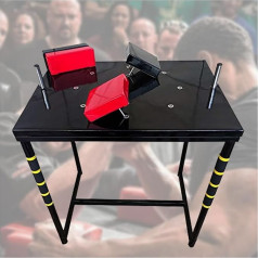 Professional Arm Press Table, Robust 90 x 65 cm Steel Frame, Adjustable for Left/Right Hand, for Home Use and Use in the Fitness Club, Strength Training Device