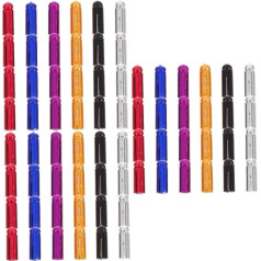 Toddmomy Pack of 72 Arrow Wings Flight Sleeves Made of Aluminium Dart Parts Dart Wing Corrector Flight Dart Protectors Dart Flights Tail Protection Dart Flights Correctors Dart Part Darts Aluminium