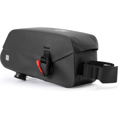 Bicycle Frame Bag with Magnetic Flap, Waterproof Bicycle Top Tube Bag, Bicycle Accessories Handlebar Bag, Bicycle Tools Storage Bag for Black