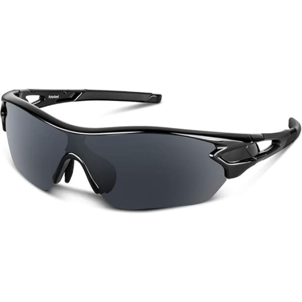 BEACOOL Polarised Cycling Glasses UV400 Protection Sunglasses Men and Women TAC Lightweight Sports Glasses for Cycling Running Baseball Climbing