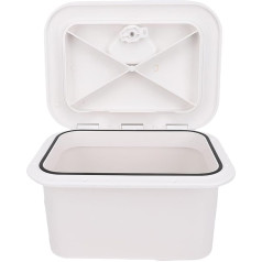 Cryfokt Boat Storage Sbox, Lockable Glove Box with Key, ABS Material for Marine Yachts, 37.5 x 27 x 17.5 cm, Waterproof Seal for Fishing Tackle and Tools with
