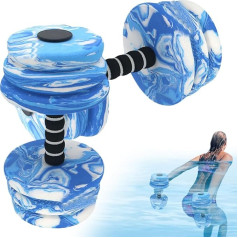 Dumb Bells, Dumbbell Set - Pool Weight for Water Exercise - Waterproof Foam Equipment, 2 Piece Colourful Design for Swimming, Sports Training