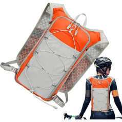 Hydration Vest, Adjustable Hydration Vest with Reflective Stripes, Water Backpack for Cycling, Hiking, Cycling, Mountaineering, Jogging, Riding