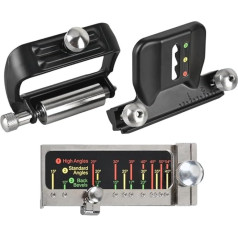 Aluminum Alloy Honing Guide Tool with Adjustable Angle and Secure Locking Mechanism for Wood Chisels, Slicers and Knives up to 2.5