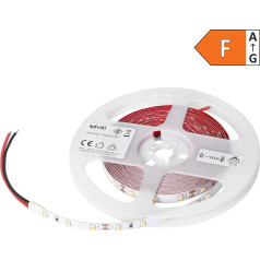 LED lente 12V, Samsung mikroshēma 2835, 60L/m, 630lm/m, 6W/m, IP20, 6000K, 5m