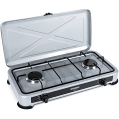 Gāzes plīts ar 2 degļiem, sudraba kg200s