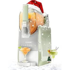 FOHERE Slush Machine, 2.6 L Slushie Machine with 5 Smart Programmes, Slushy Machine for Home, for Slush, Ice Cocktails, Frappé, Margaritas & Milkshakes, Commercial Ice Maker with Self-Cleaning